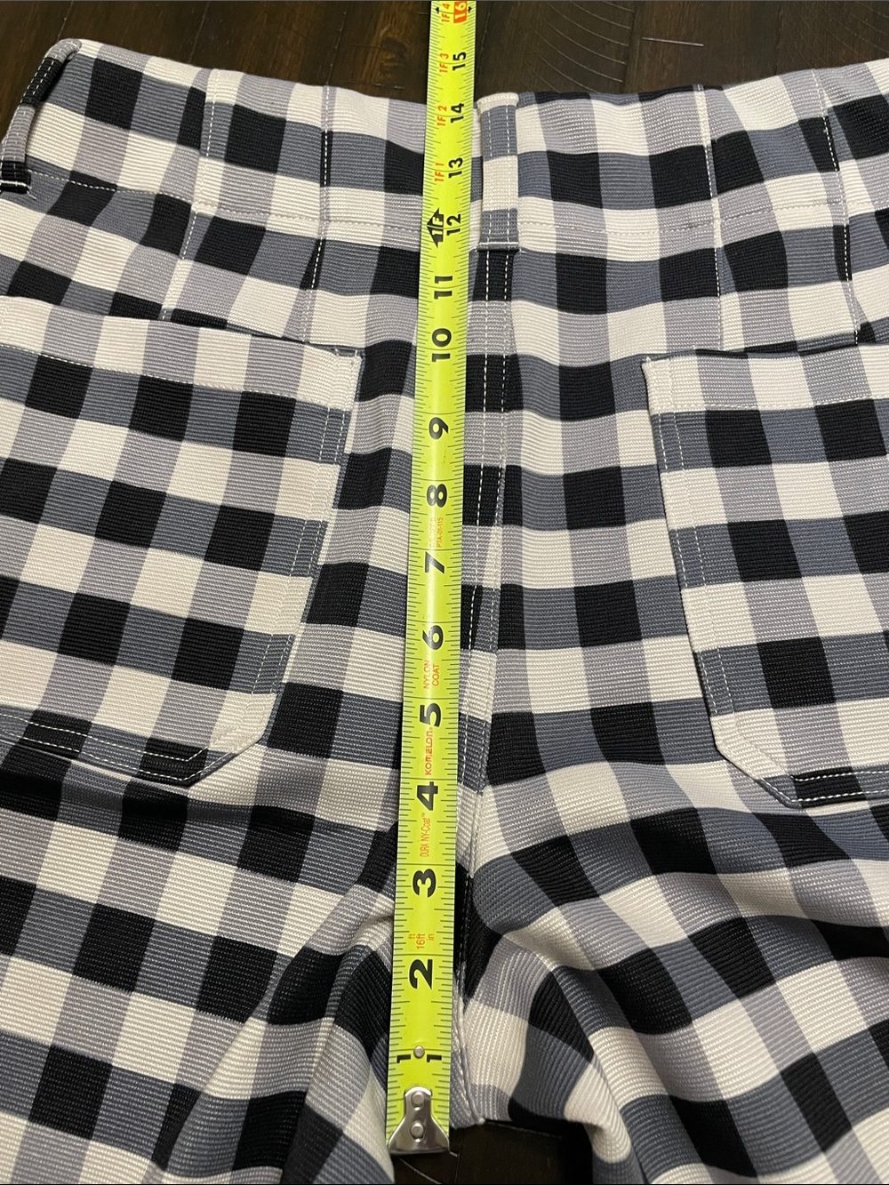 Maeve Anthropologie The Colette Gingham High-Rise Wide-Leg Cropped Pants Size 29 - Picture 8 of 10